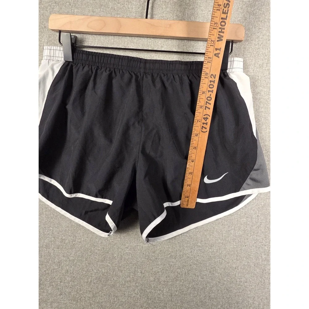 Nike Dri-FIT Tempo Running Shorts Black White Grey 849394-010 Womens Medium